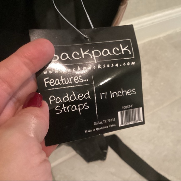 Moda West 17” Heart Pattern Backpack - Picture 4 of 7